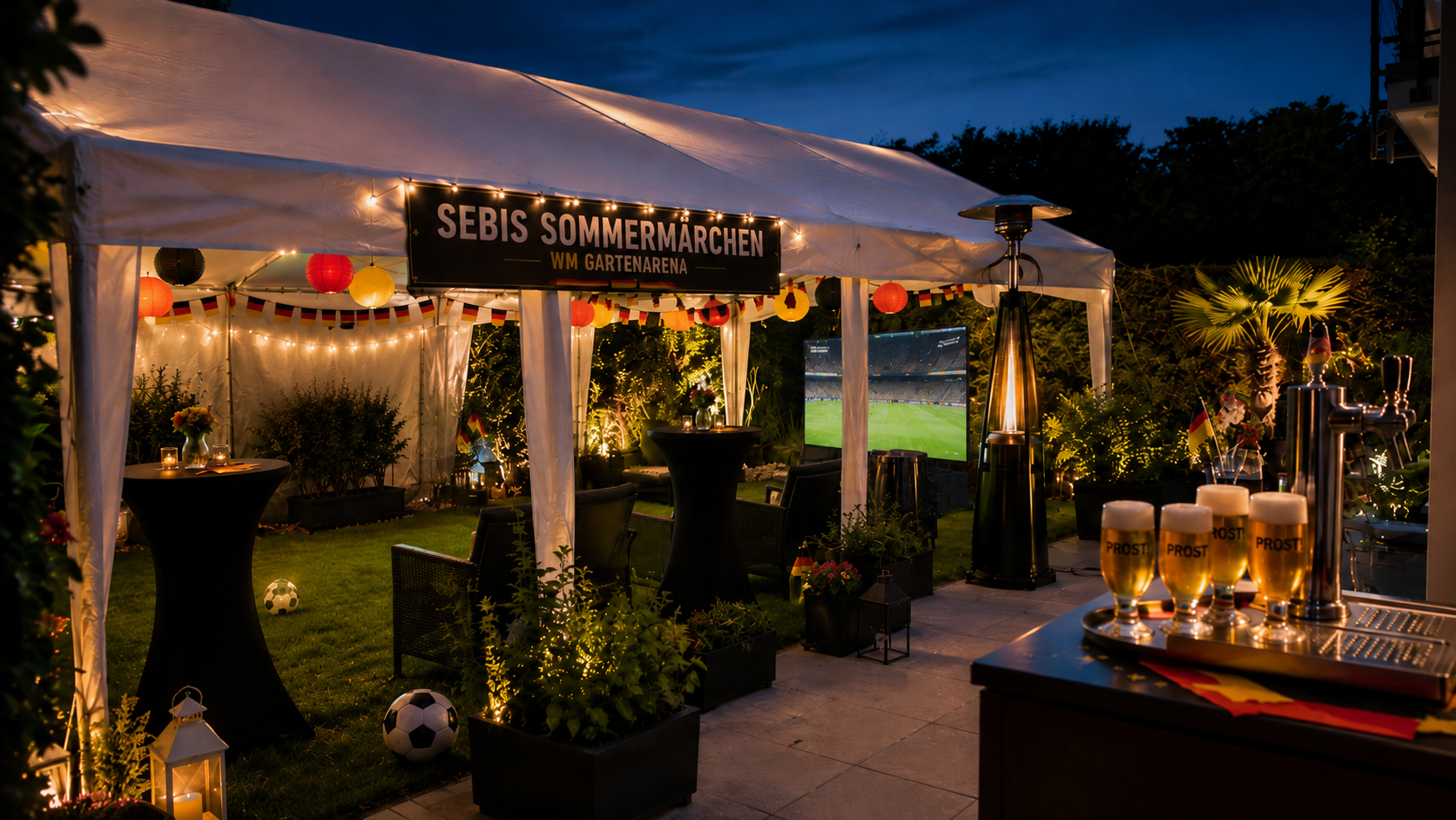 Sebis Sommermärchen – WM Gartenarena